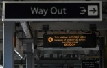 La gare de Paddock Wood fermée en raison de la grève des cheminots britanniques, le 21 juin 2022 à Kent, dans le sud-est de l'Angleterre