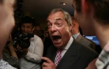 Nigel Farage à l'annonce des résultats du référendum le 24 juin 2016 à Londres