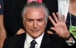 Le vice-président brésilien Michel Temer, du parti centriste PMDB, lors d'une convention du parti à Brasilia, le 12 mars 2016
