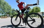 Alexandre Allain lors d'un entrînement à Brulon dans le Sarthe, le 12 juillet 2022