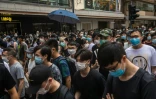 Rassemblement à Hong Kong contre la nouvelle loi sur la sécurité nationale, le 1er juillet 2020