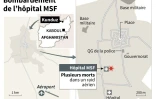 Cartes de localisation de Kunduz et de la ville où l'hôpital de MSF a été touché par une frappe aérienne américaine