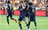 Georges Mikautadze, auteur du but de Lyon face à Lens, le 16 août 2025 au stade Bollaert