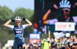 La joie d'Audrey Cordon-Ragot, championne de France Elites de la course sur route, le 22 août 2020 à Grand-Champ