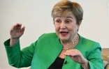 Kristalina Georgieva, directrice générale du Fonds monétaire international (FMI), lors d'un entretien avec l'AFP à Singapour, le 7 octobre 2026