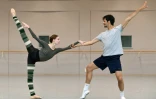Olga Smirnova, l'ex-star du ballet du Bolchoï, lors d'une répétition, le 13 mai 2022 au Dutch National Ballet à Amsterdam