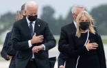Joe Biden a accueilli le 29 août, main sur le coeur, les dépouilles des 13 soldats américains tués à Kaboul, transférées dans une base du Delaware