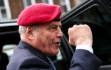 Le candidat républicain à la mairie de New York Curtis Sliwa, en campagne dans le quartier de Brooklyn, le 11 octobre 2025.