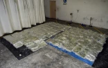 Cette image fournie le 29 août 2019 par l’Australian Border Force montre une saisie de 755 kilos de méthamphétamine par les autorités australiennes, dissimulés dans un chargement en provenance du Mexique