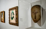 Le "portrait de Marguerite" d'Henri Matisse et un masque de bois font partie de l'exposition proposée au musée départemental Matisse du Cateau-Cambrésis (Nord), le 8 NOVEMBRE 2019