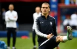 La France espère briller grâce au pied gauche de Griezmann, le 15 juin 2018 à Kazan lors d'une sénace d'entraînement
