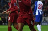 Le défenseur de Liverpool Virgil van Dijk vient de marquer le 4e but de son équipe à Porto en quart de finale retour de la Ligue des champions, le 17 avril 2019