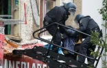 Evacuation par la police de squatters d'un immeuble "Liebig 34", dans la banlieue de Berlin le 9 octobre 2020