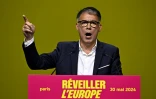 Olivier Faure lors d'un meeting de campagne au Zenith de Paris, le 30 mai 2024