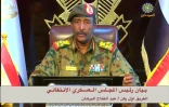 Capture d'écran de la télévision nationale soudanaise lors du discours à la Nation du nouveau homme fort du pays, le général Abdel Fattah al-Burhane, le 13 avril 2019 à Khartoum