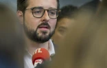 Le député du groupe Socialistes et apparentés, Philippe Brun, s'adresse aux journalistes au centre de conférences Prouvé à Nancy (Meurthe-et-Moselle), le 15 juin 2025