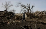 Des maisons détruites par des bombardements à Kramatorsk, en Ukraine, le 2 mars 2025