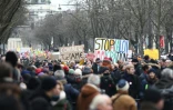 Manifestation contre la loi immigration à Paris, le 21 janvier 2024