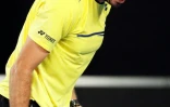 Le Suisse Stan Wawrinka face au Canadien Milos Raonic au 2e tour de l'Open d'Australie, le 17 janvier 2019 à Melbourne