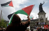 Manifestation en soutien aux Palestiniens à Paris place de la République, le 22 mai 2021