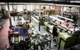 L'atelier de la société Great Scot qui fabrique des tartans, le 29 avril 2022 à Keith, en Ecosse