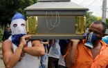 Les funérailles d'un étudiant tué par la police, le 16 juillet 2018 à Managua, au Nicaragua