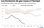 Les livraisons de gaz russe à l'Europe