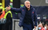 Le sélectionneur des Bleus, Didier Deschamps, pendant la finale de la Ligue des Nations de football entre l'Espagne et la France au stade San Siro à Milan, le 10 octobre 2021.