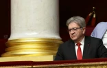 Le leader de la France insoumise Jean-Luc Mélenchon avant le vote à l'Assemblée nationale sur la motion de censure du gouvernement de l'ex-Premier ministre Michel Barnier, le 4 décembre 2024