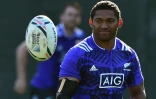 L'ailier miraculé Waisake Naholo à l'entraînement avec les Blacks à Cardiff, le 30 septembre 2015