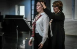 L'Américaine Jeanne Ireland s'entraîne avec sa tutrice Muriel Corradini le 6 novembre 2018 à l'Opéra Bastille à Paris