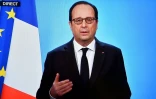 François Hollande annonçant qu'il renonçait à se présenter à la présidentielle, le 1er décembre 2016 à l'Elysée à Paris