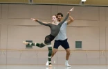 Olga Smirnova, l'ex-star du ballet du Bolchoï, lors d'une répétition, le 13 mai 2022 au Dutch National Ballet à Amsterdam