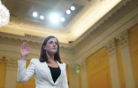 Cassidy Hutchinson, assistante de l'ancien bras droit de Donald Trump, lors d'une audition devant le Congrès, le 28 juin 2022