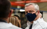 Bruno Le Maire lors d'une visite d'usine à Gonesse le 15 avril 2021