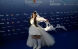 La chanteuse israélienne Netta Barzilai au concours de l'Eurovision à Lisbonne au Portugal, le 6 mai 2018