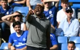 Le nouvel entraîneur de Crystal Palace, le Français Patrick Vieira, lors du match contre Chelsea comptant pour la 1ère journée de la Premier League, le 14 août 2021 au stade de Stamford Bridge à Londres