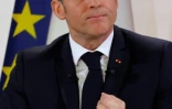 Le président français Emmanuel Macron lors d'une conférence de presse au palais de l'Elysée à Paris, le 16 janvier 2024
