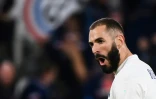 L'attaquant des Bleus Karim Benzema pendant la demi-finale de la Ligue des nations entre la France et la Belgique, le 7 octobre 2021 à Turin