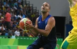 le basketteur Tony Parker lors du match contre l'Australie à Rio de Janeiro, le 6 août 2016