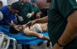Des blessés affluent dans un hôpital de Tal Tamr, dans le nord-est de la Syrie, le 18 octobre 2019