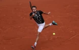 Gilles Simon contre l'Américain Steve Johnson, au 2e tour de Roland-Garros, le 26 mai 2022 à Paris