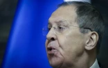 Le ministre russe des Affaires étrangères Sergueï Lavrov à Moscou le 17 février 2025