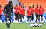 Le sélectionneur du Sénégal Aliou Cissé lors d'une séance d'entraînement à Ekaterinbourg, le 23 juin 2018 à la veille du match contre le Japon