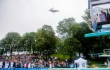 Un saut du haut du plongeoir à Oslo le 17 août 2019