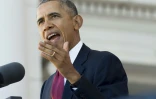 Le président américain Barack Obama, le 11 novembre 2015 à Arlington, en Virginie