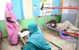 Des patients atteints par le choléra soignés dans une clinique de l'État de la mer Rouge, au Soudan, le 25 septembre 2024