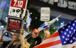 Manifestation antigouvernementale pour réclamer la libération des otages israéliens retenus à Gaza et la fin de la guerre, à Tel-Aviv le 12 août 2025