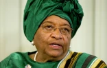 La présidente du Libéria Ellen Johnson Sirleaf lors d'une conférence de presse à Oslo le 9 décembre 2011, à la veille de recevoir le prix Nobel de la Paix