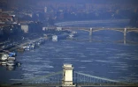 Budapest, le 24 janvier 2017, alors qu'une vague de froid persistante entraîne un pic de chauffage au bois, source de pollution aux particules fines